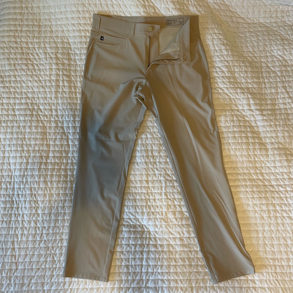 Mizzen + Main Men’s Slim fit Helmsman Chino - 32x30 - Khaki